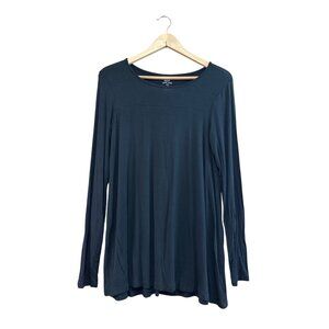 Aerie Black Long Sleeve Tunic Top Womens M